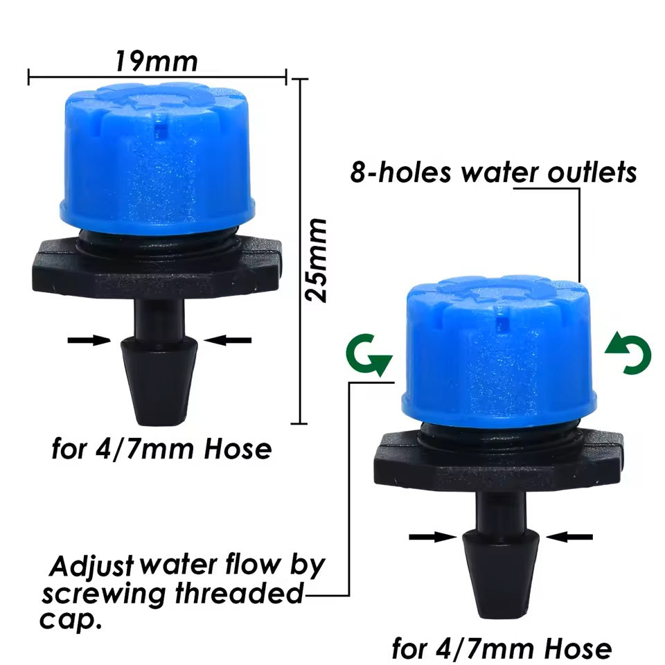 4/7 mm Watering Nozzle, Adjustable Sprinkler. Irrigation Equipment.