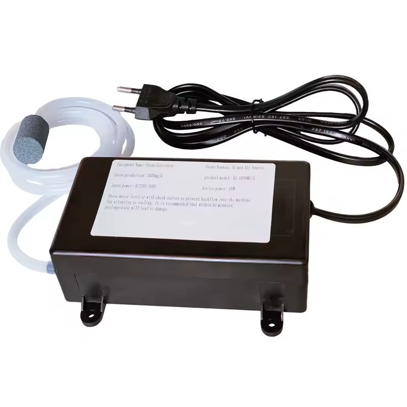 Ozone Generator 1000 mg — Water and Air Purifier for Fruits, Vegetables, and Aquariums.
