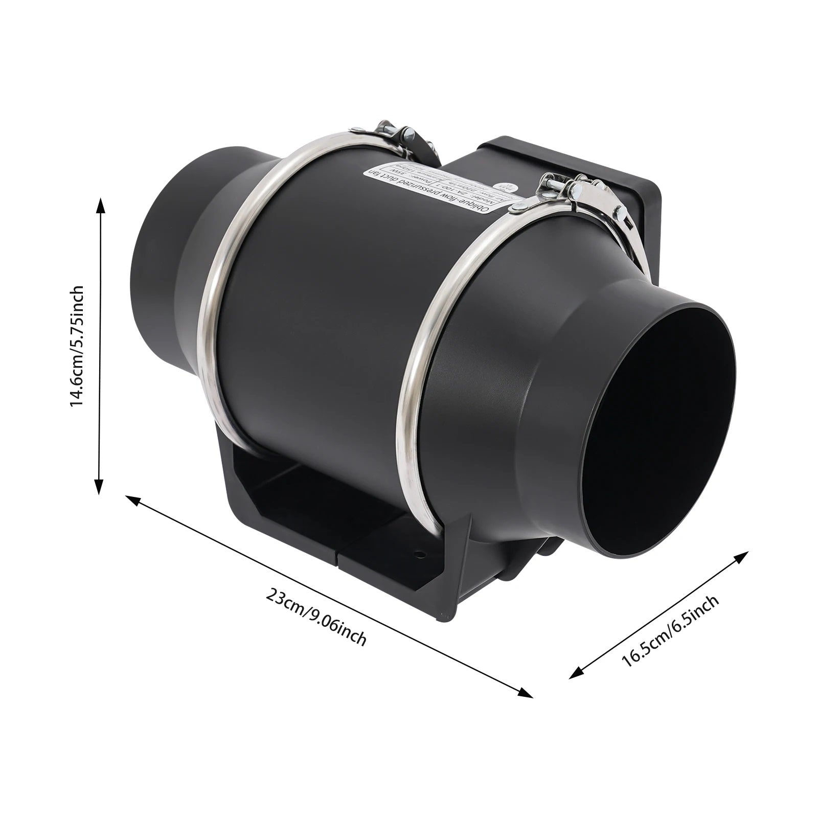 Exhaust Fan, Inline Duct Ventilation Fan, Silent Extractor Fan for Bathroom and Kitchen.